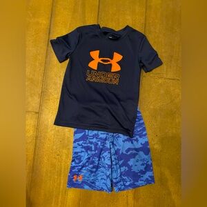 Under Armour athletic shorts/shirt. Size 5